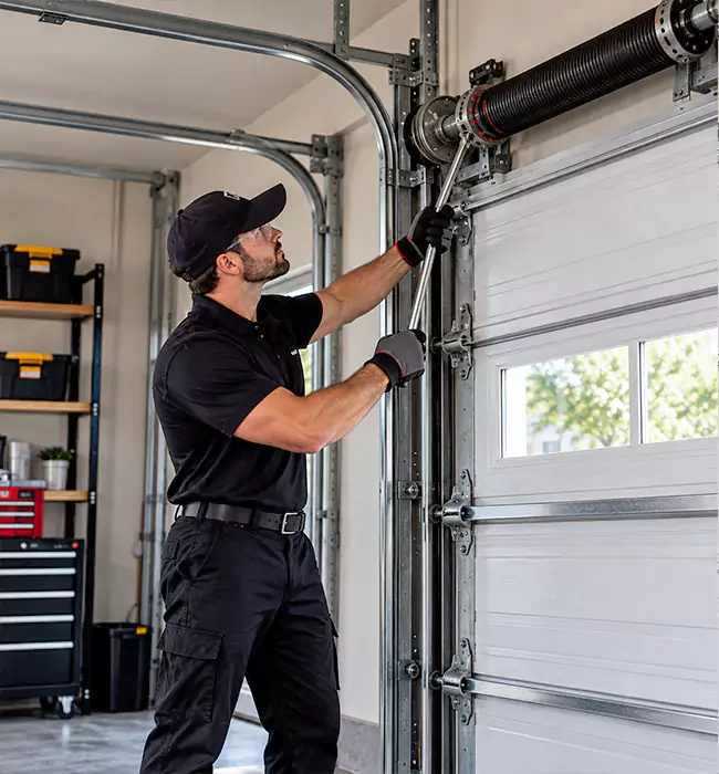 Garage Door Spring Repair diagnostic inspection in Indianapolis IN